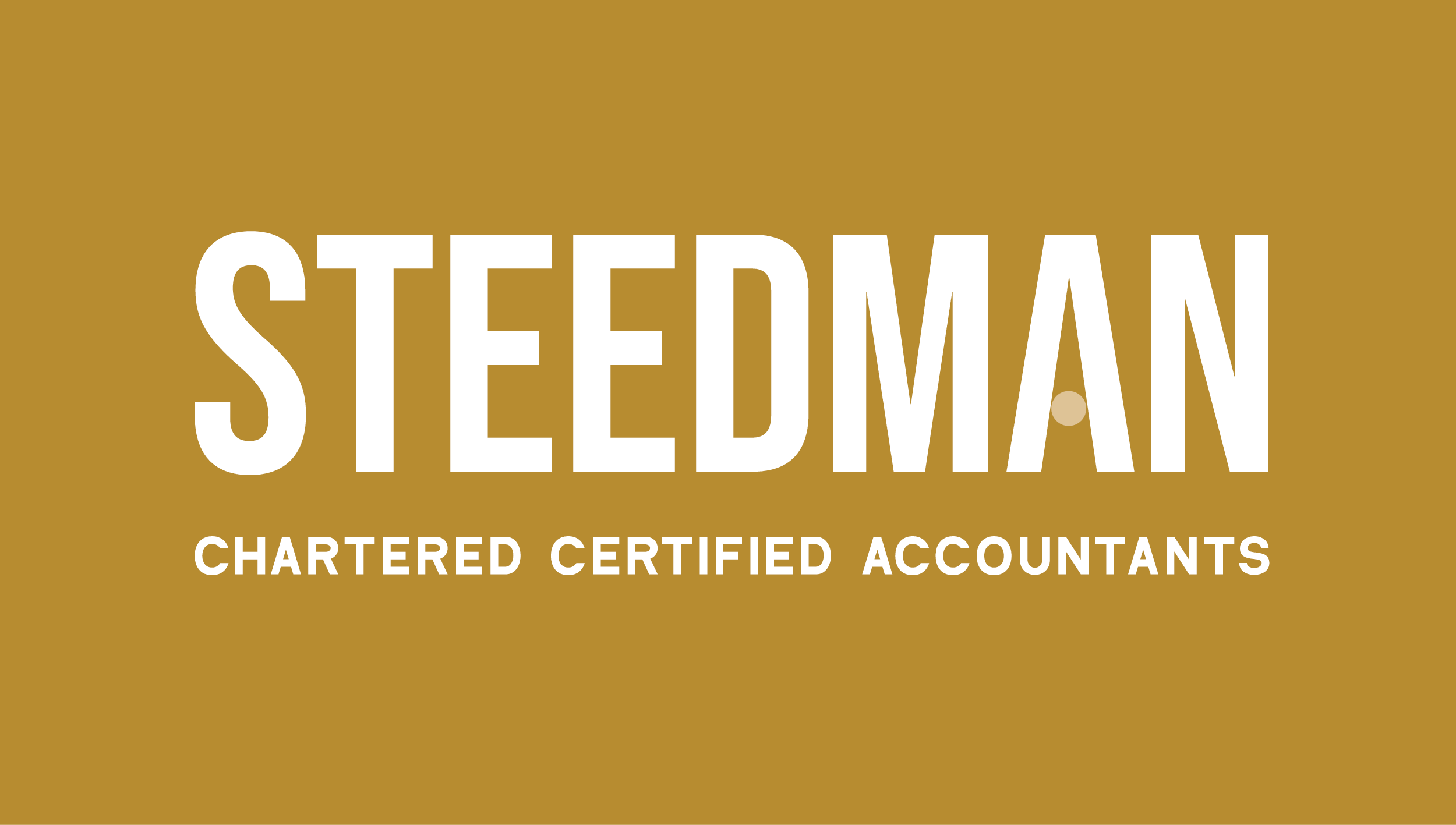 Steedman Accountants Main Logo White